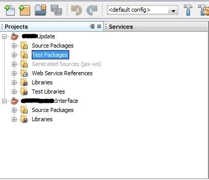 netbeans test package folder